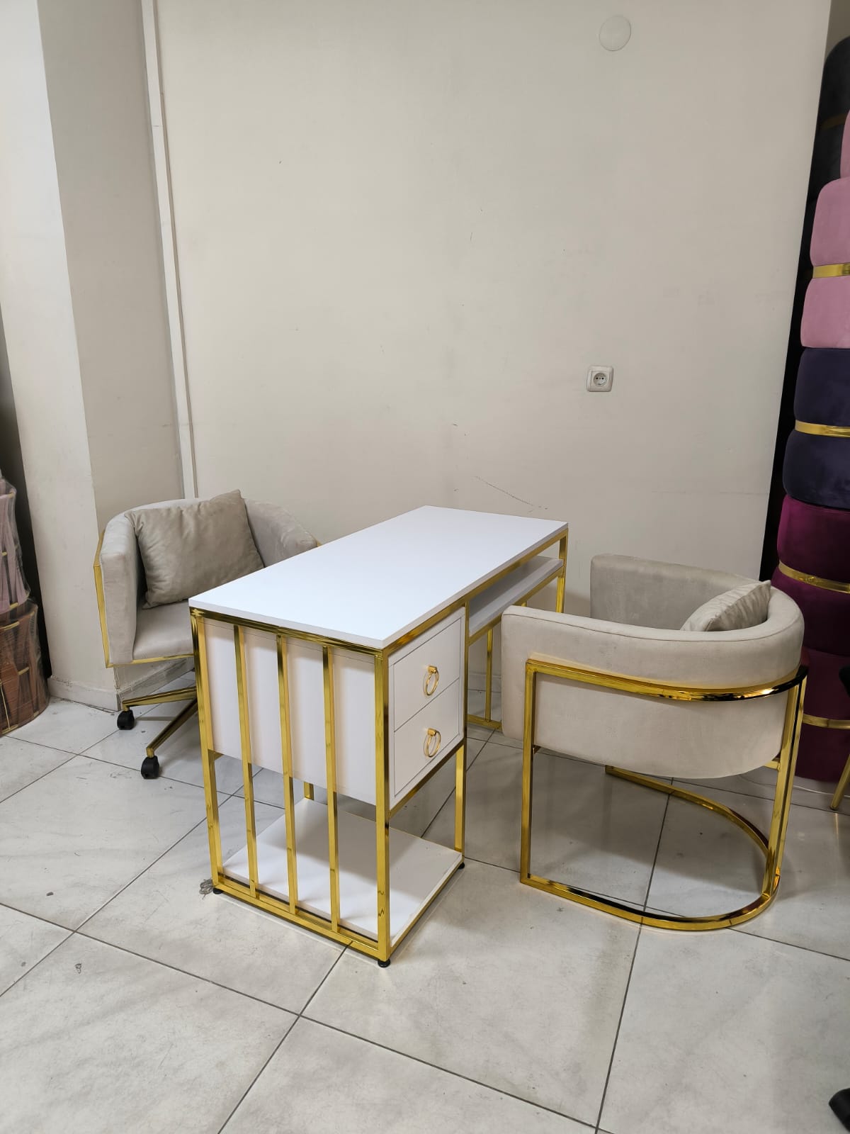 çekmeceli dore manikür çay seti